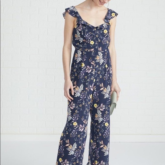 Amour Vert Isabella Silk Jumpsuit (SOLD OUT) - Picture 1 of 6